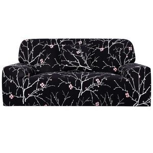 Printed Sofa Cover Stretch Couch Cover Slipcovers with One Pillow Cover Large